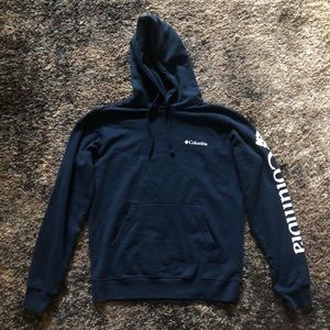 Mens Columbia Hoodie Navy Blue Size Small
